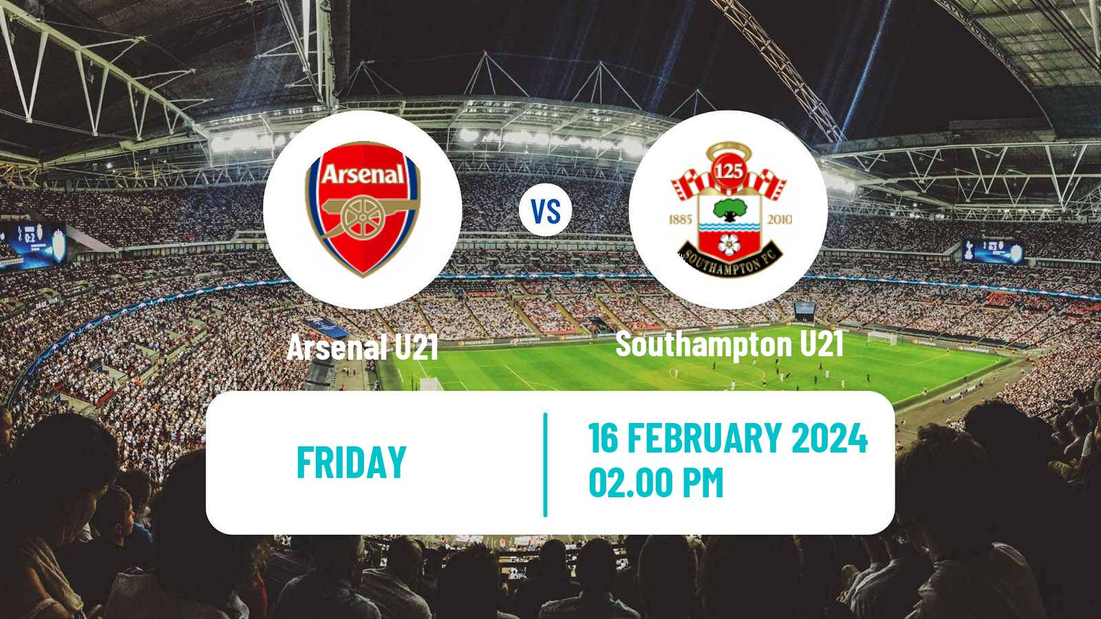 Soccer English Premier League 2 Arsenal U21 - Southampton U21