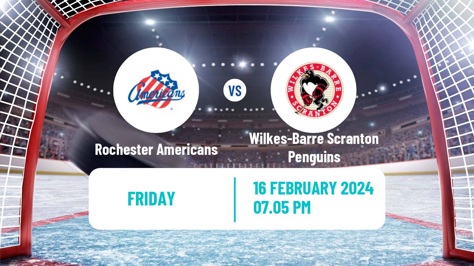 Hockey AHL Rochester Americans - Wilkes-Barre Scranton Penguins