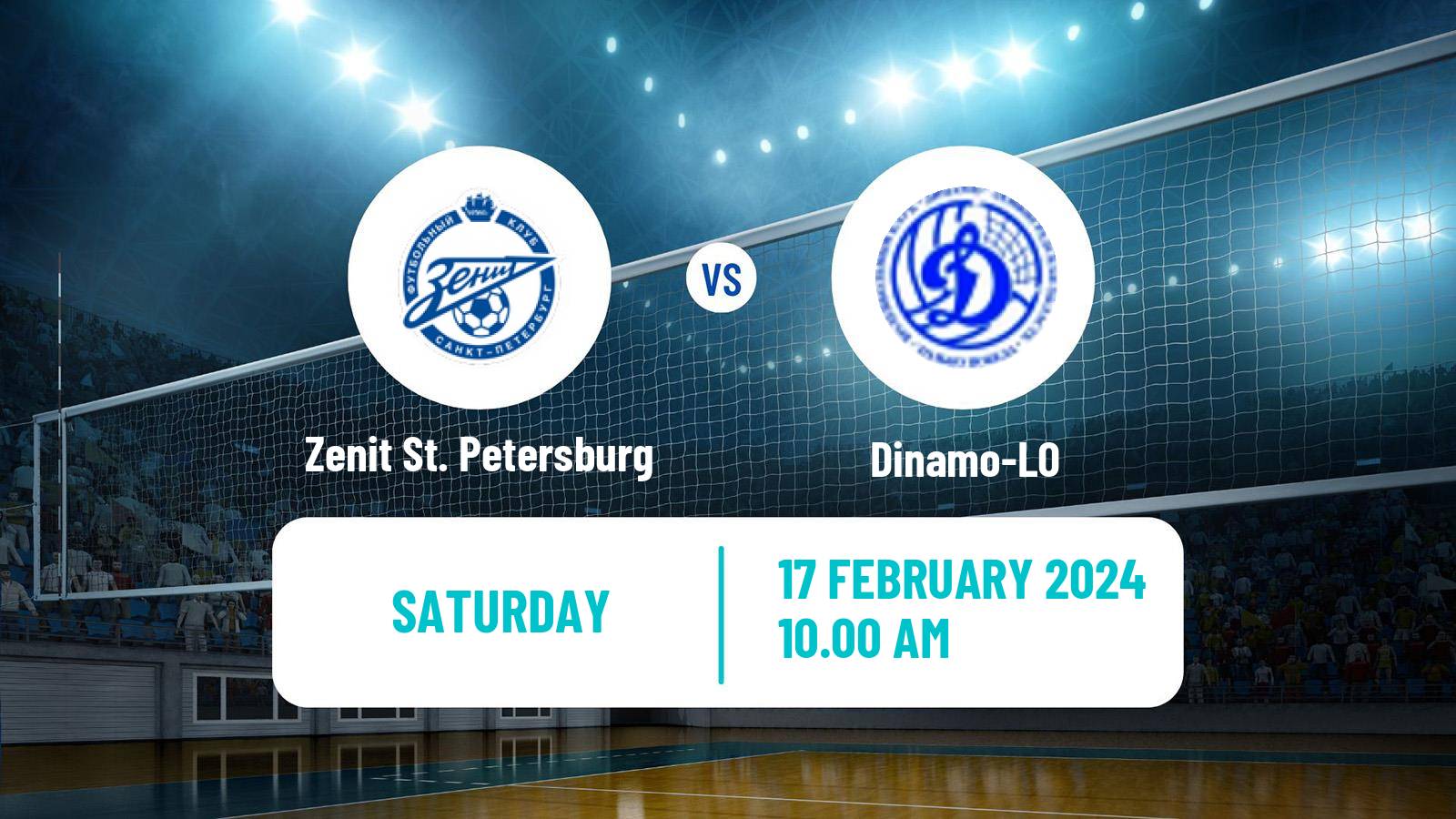 Volleyball Russian Super League Volleyball Zenit St. Petersburg - Dinamo-LO