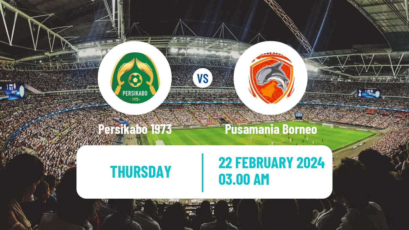 Soccer Indonesian Liga 1 Persikabo 1973 - Pusamania Borneo