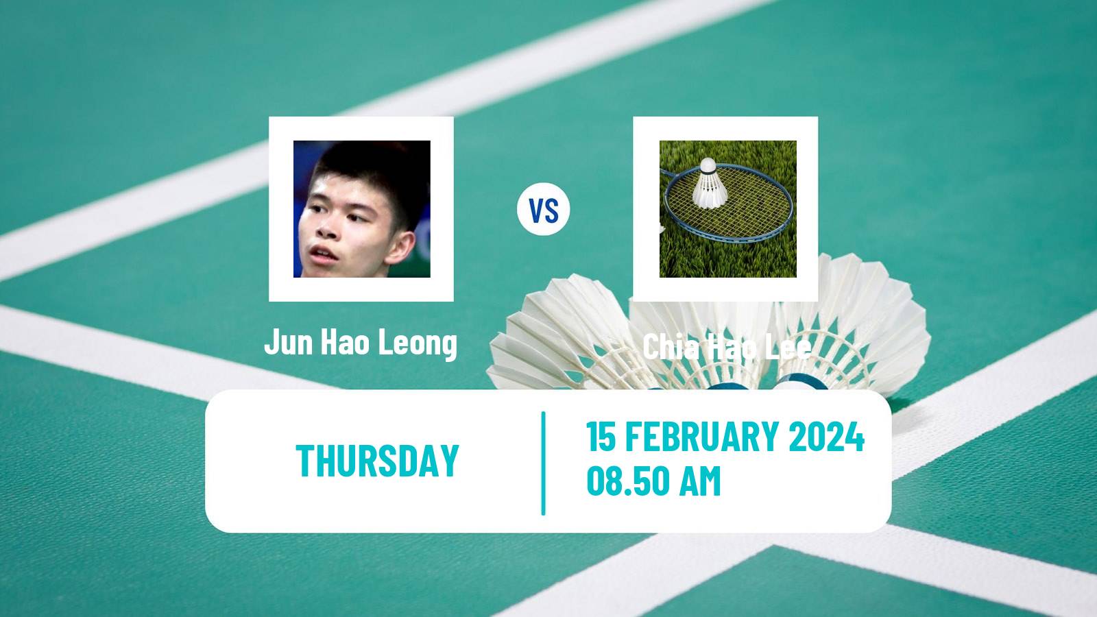 Badminton BWF Asia Championships Teams Men Jun Hao Leong - Chia Hao Lee