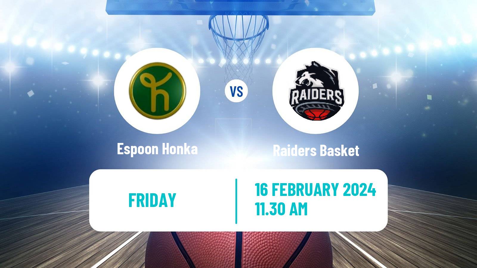 Basketball Finnish I Divisioona A Basketball Espoon Honka - Raiders Basket