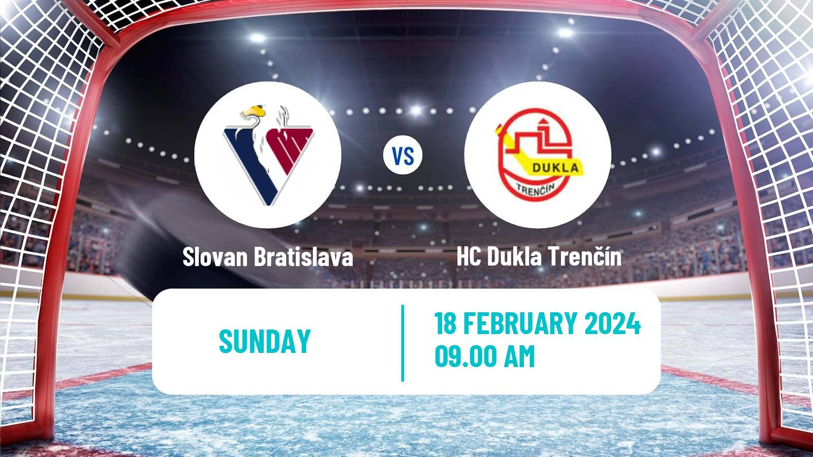 Hockey Slovak Extraliga Slovan Bratislava - HC Dukla Trenčín