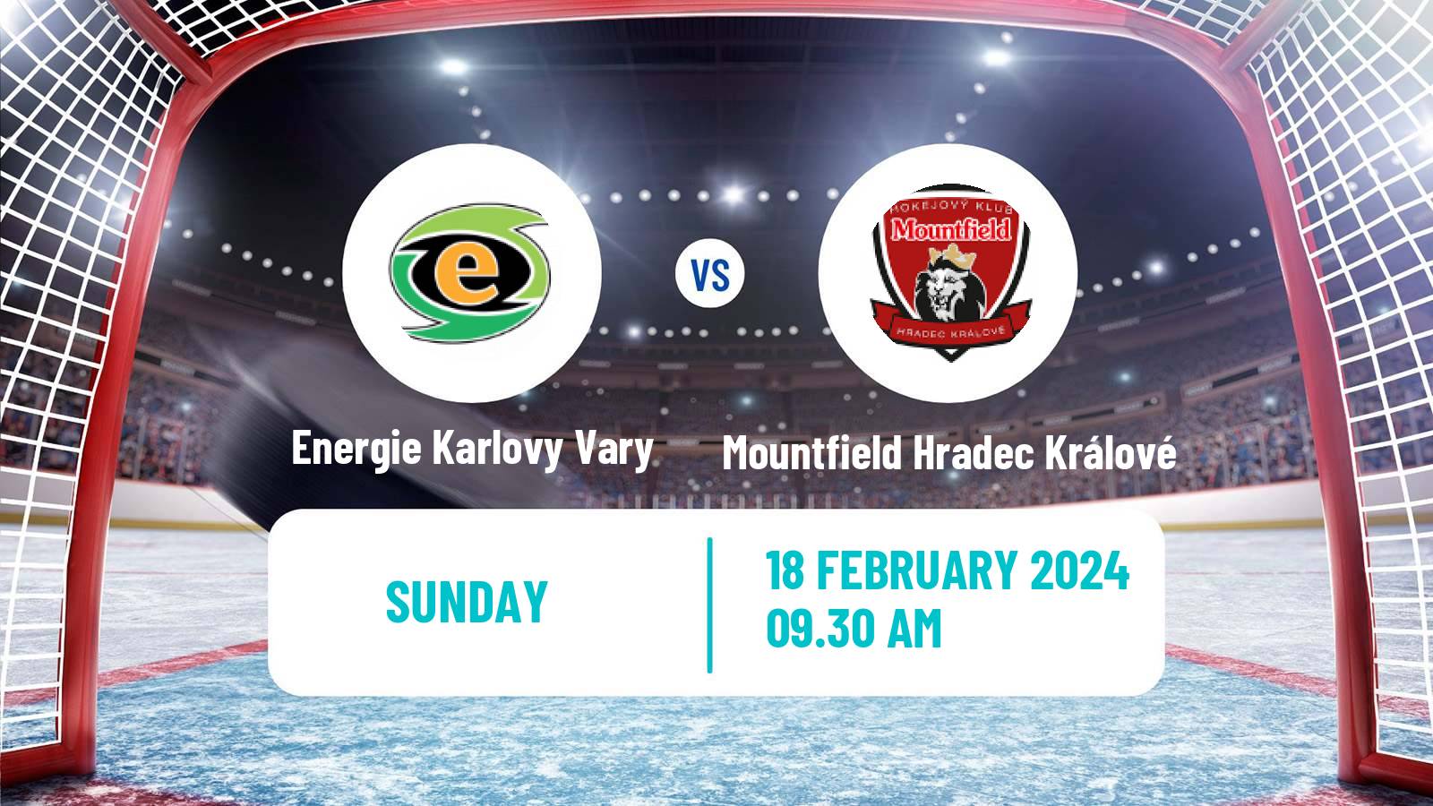 Hockey Czech Extraliga Energie Karlovy Vary - Mountfield Hradec Králové