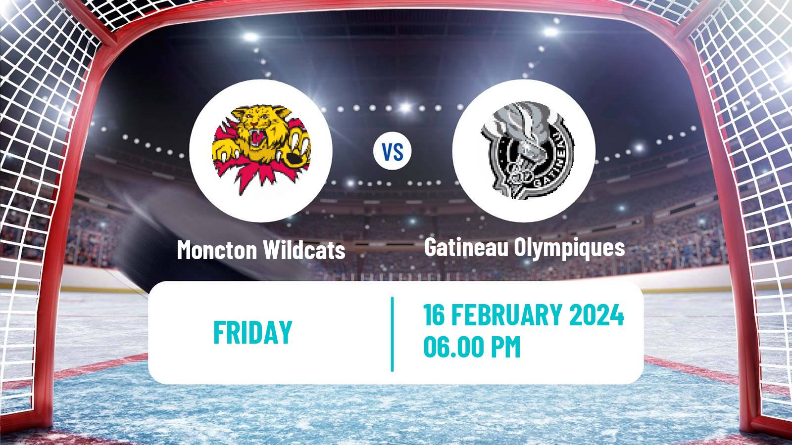 Hockey QMJHL Moncton Wildcats - Gatineau Olympiques
