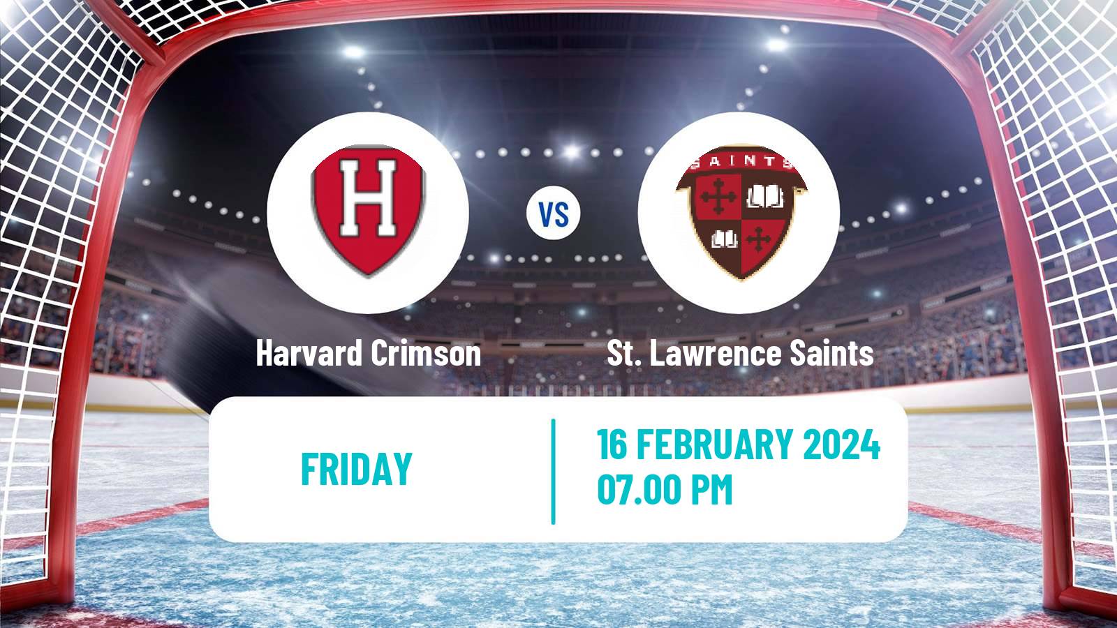 Hockey NCAA Hockey Harvard Crimson - St. Lawrence Saints