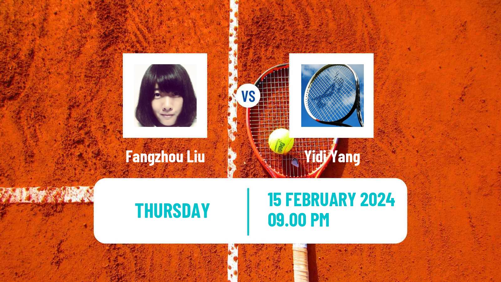 Tennis ITF W35 Nakhon Si Thammarat Women Fangzhou Liu - Yidi Yang