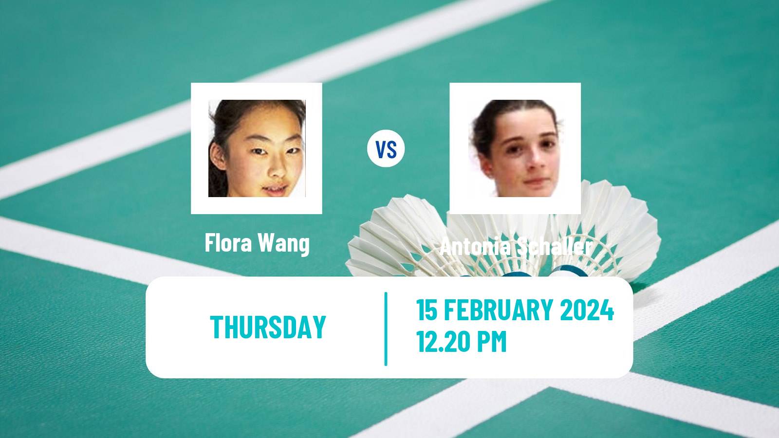 Badminton BWF European Championships Teams Women Flora Wang - Antonia Schaller