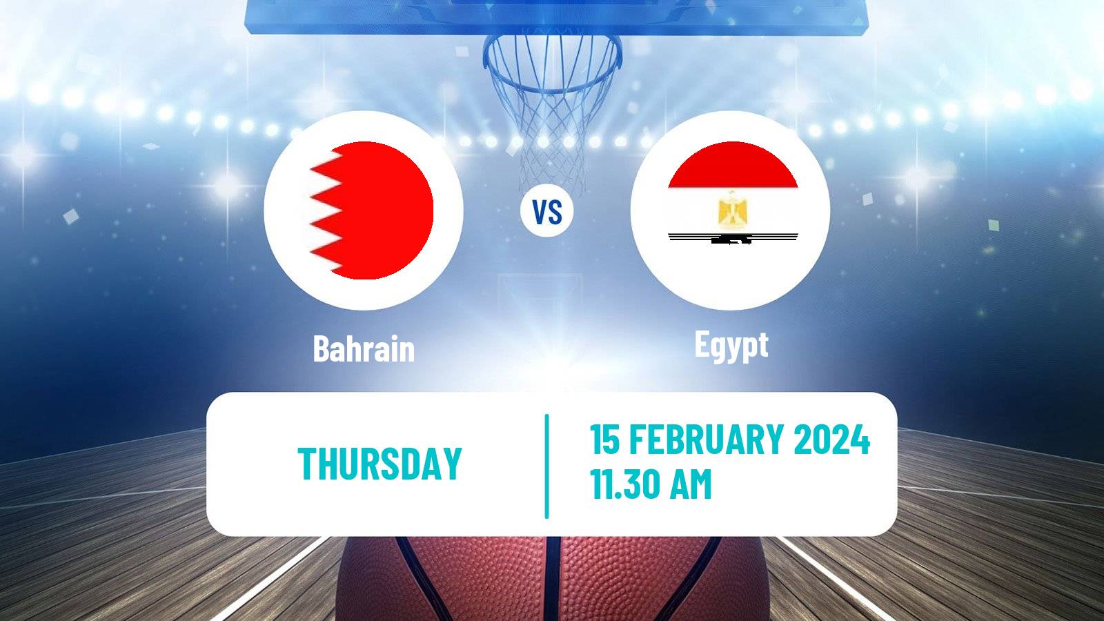 Basketball Friendly International Basketball Bahrain - Egypt