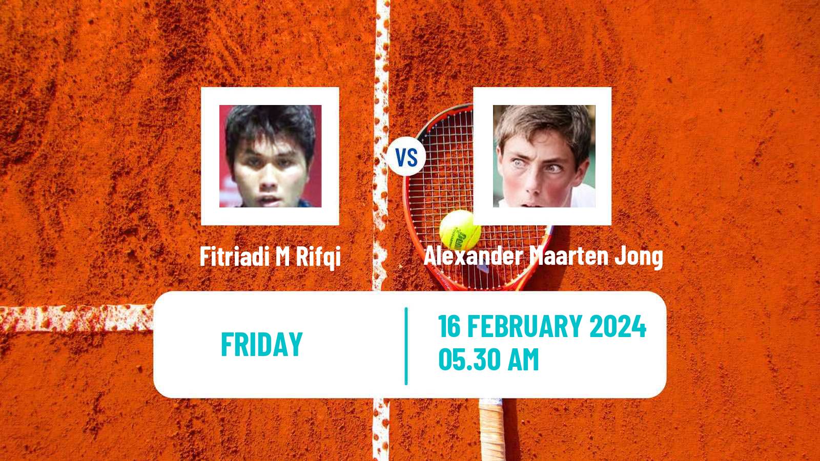 Tennis ITF M15 Nakhon Si Thammarat Men M Rifqi Fitriadi - Alexander Maarten Jong