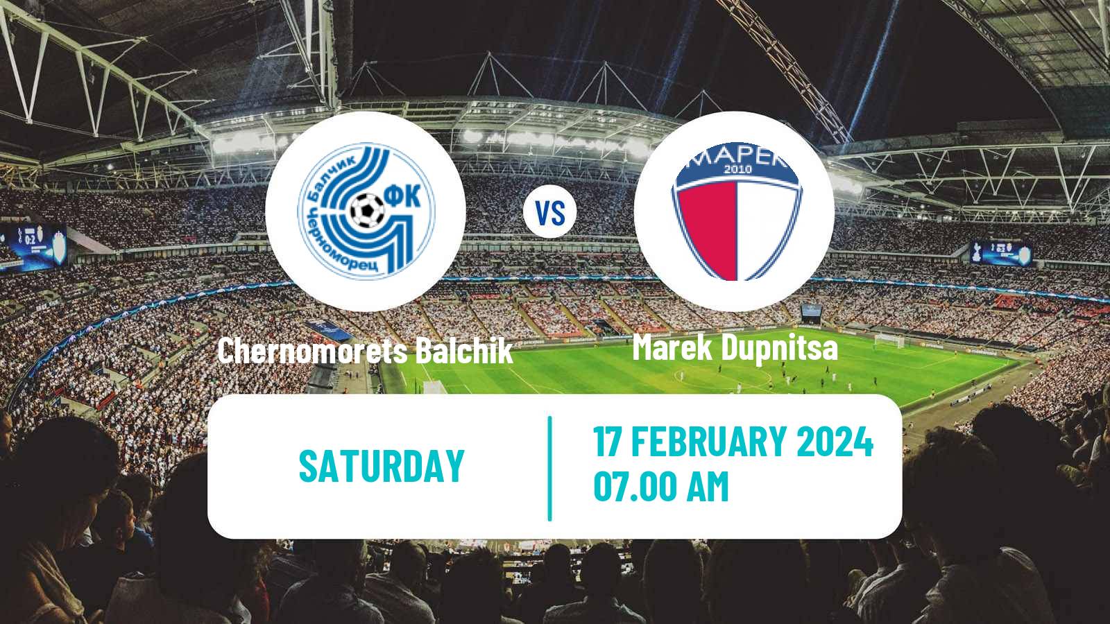 Soccer Bulgarian Vtora Liga Chernomorets Balchik - Marek Dupnitsa
