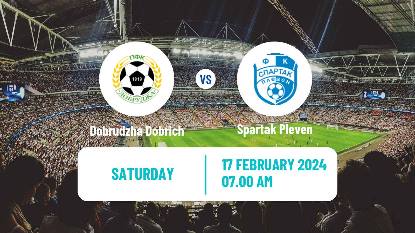 Soccer Bulgarian Vtora Liga Dobrudzha Dobrich - Spartak Pleven