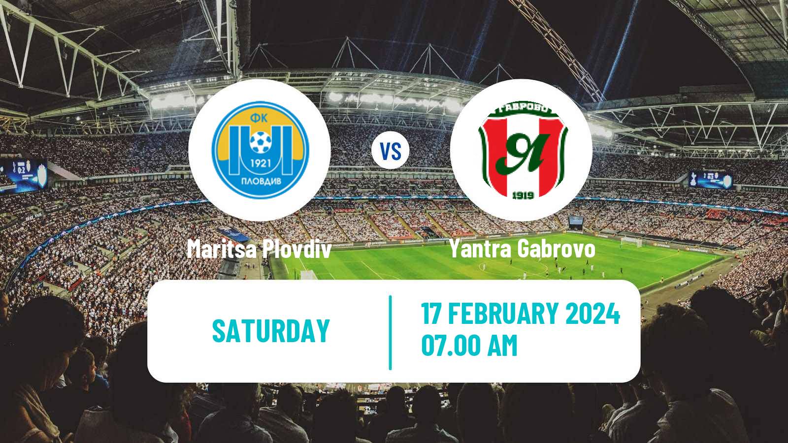 Soccer Bulgarian Vtora Liga Maritsa Plovdiv - Yantra Gabrovo