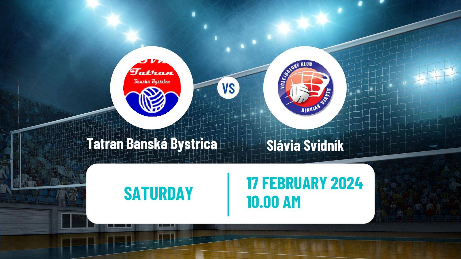 Volleyball Slovak Extraliga Volleyball Tatran Banská Bystrica - Slávia Svidník
