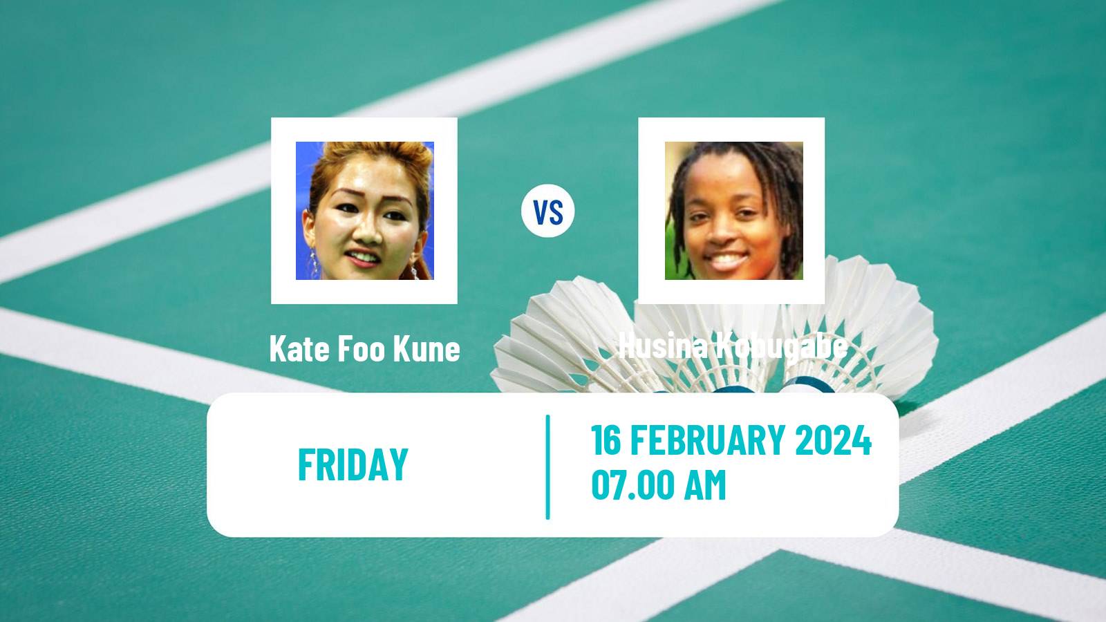 Badminton BWF Africa Championships Women Kate Foo Kune - Husina Kobugabe