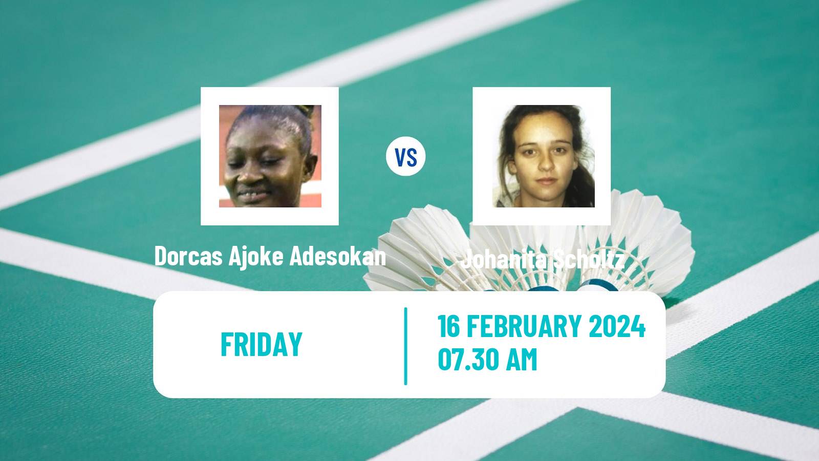 Badminton BWF Africa Championships Women Dorcas Ajoke Adesokan - Johanita Scholtz