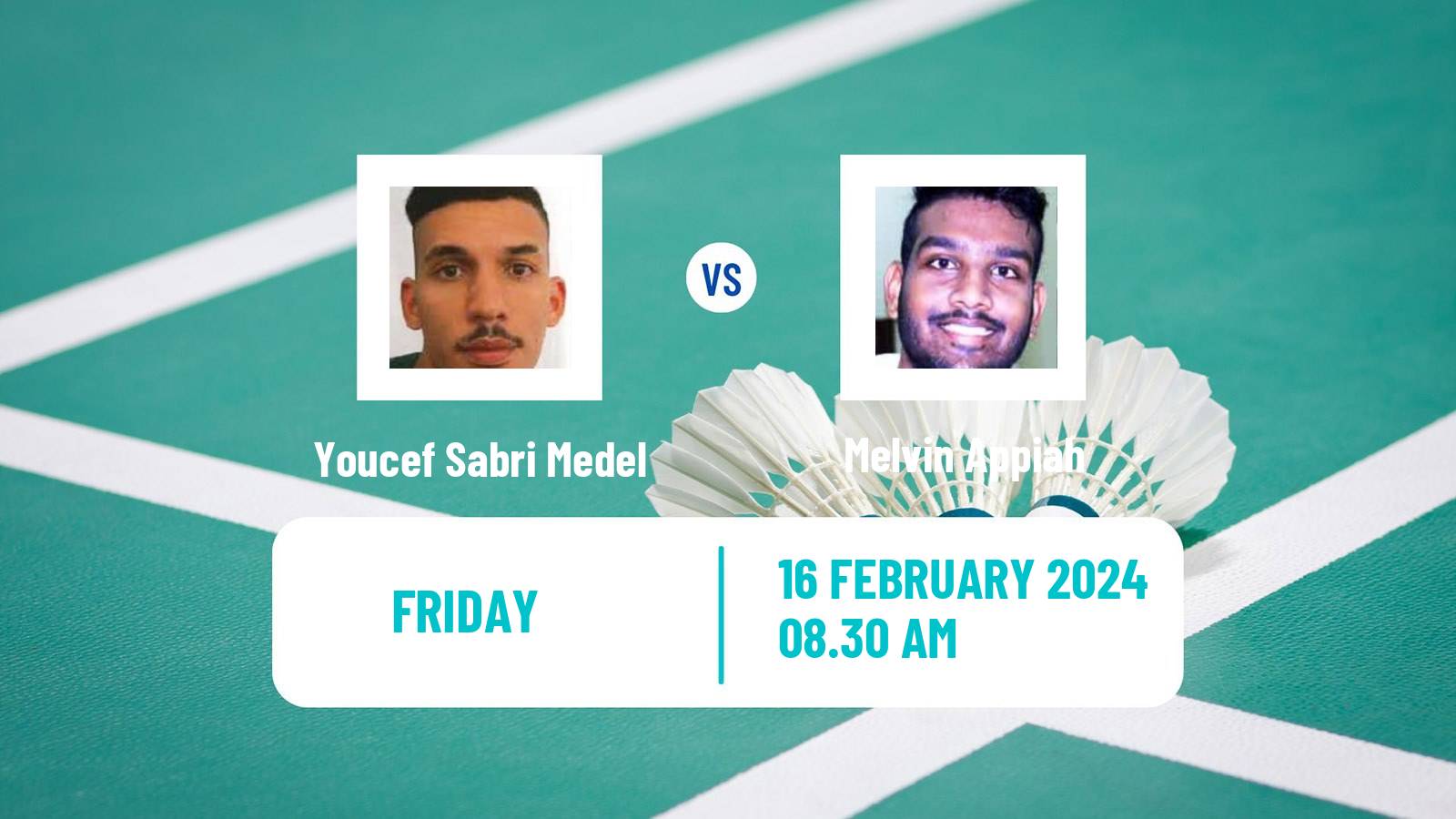 Badminton BWF Africa Championships Men Youcef Sabri Medel - Melvin Appiah