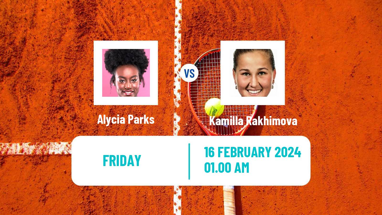 Tennis WTA Dubai Alycia Parks - Kamilla Rakhimova