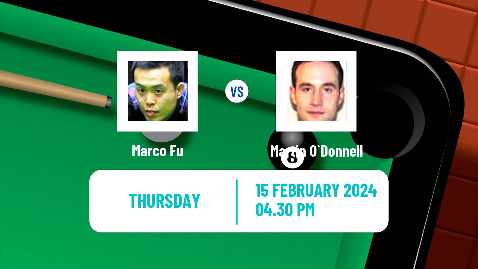 Snooker Welsh Open Marco Fu - Martin O`Donnell