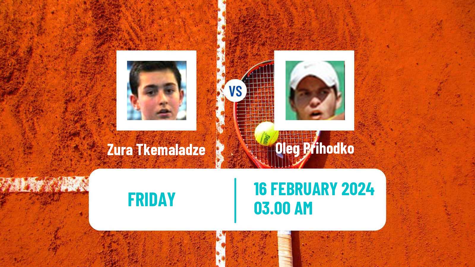 Tennis ITF M15 Sharm Elsheikh 3 Men Zura Tkemaladze - Oleg Prihodko