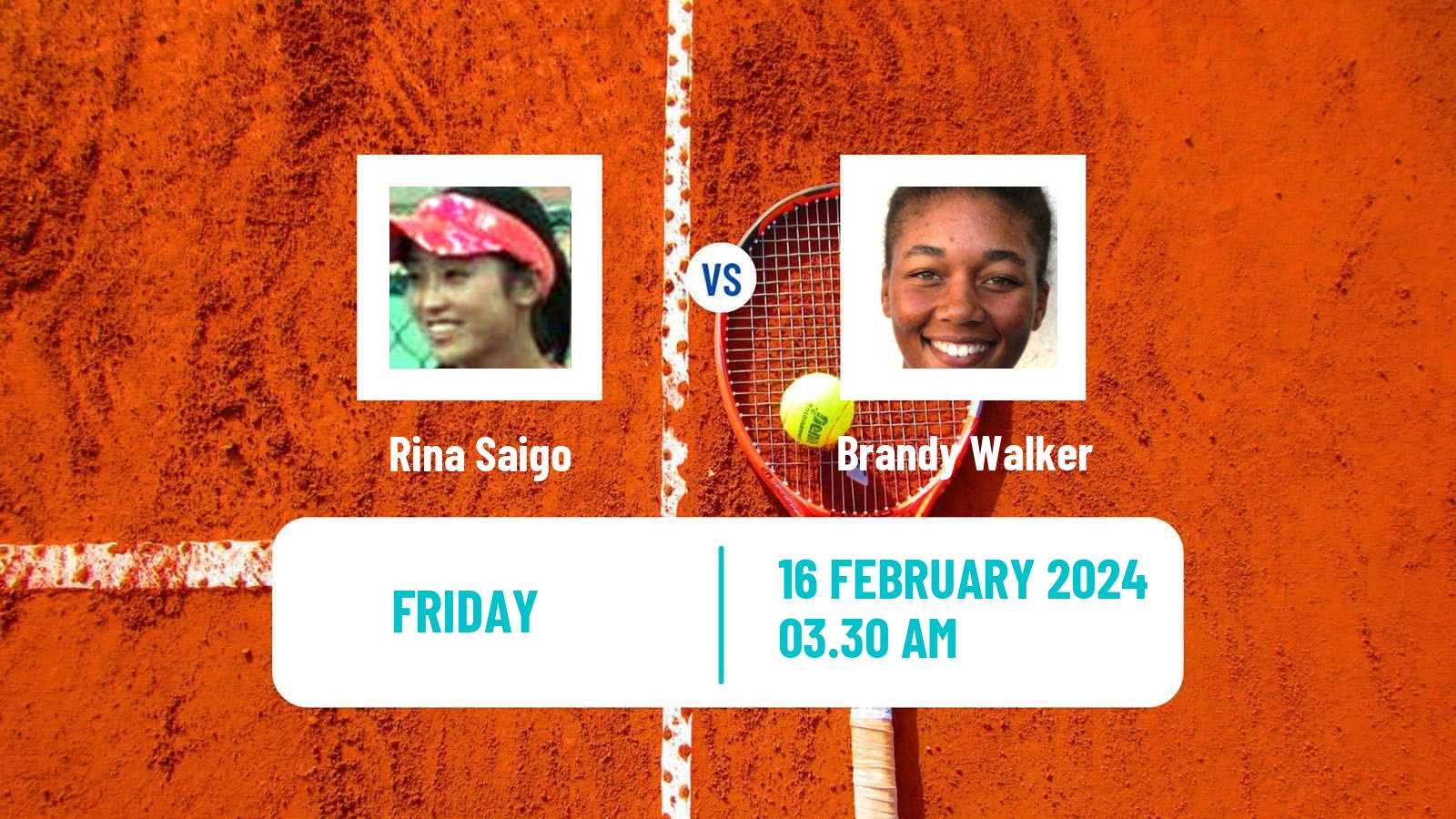 Tennis ITF W15 Monastir 5 Women Rina Saigo - Brandy Walker