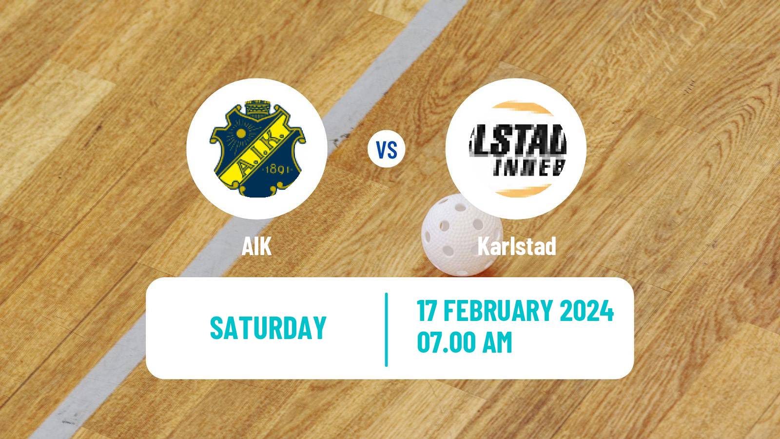 Floorball Swedish Superligan Floorball AIK - Karlstad