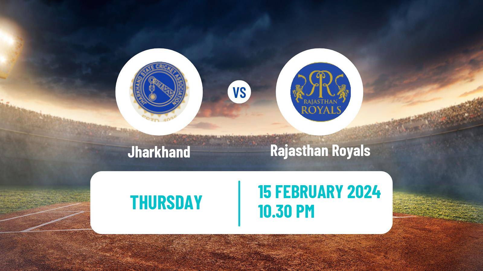 Cricket Ranji Trophy Jharkhand - Rajasthan Royals