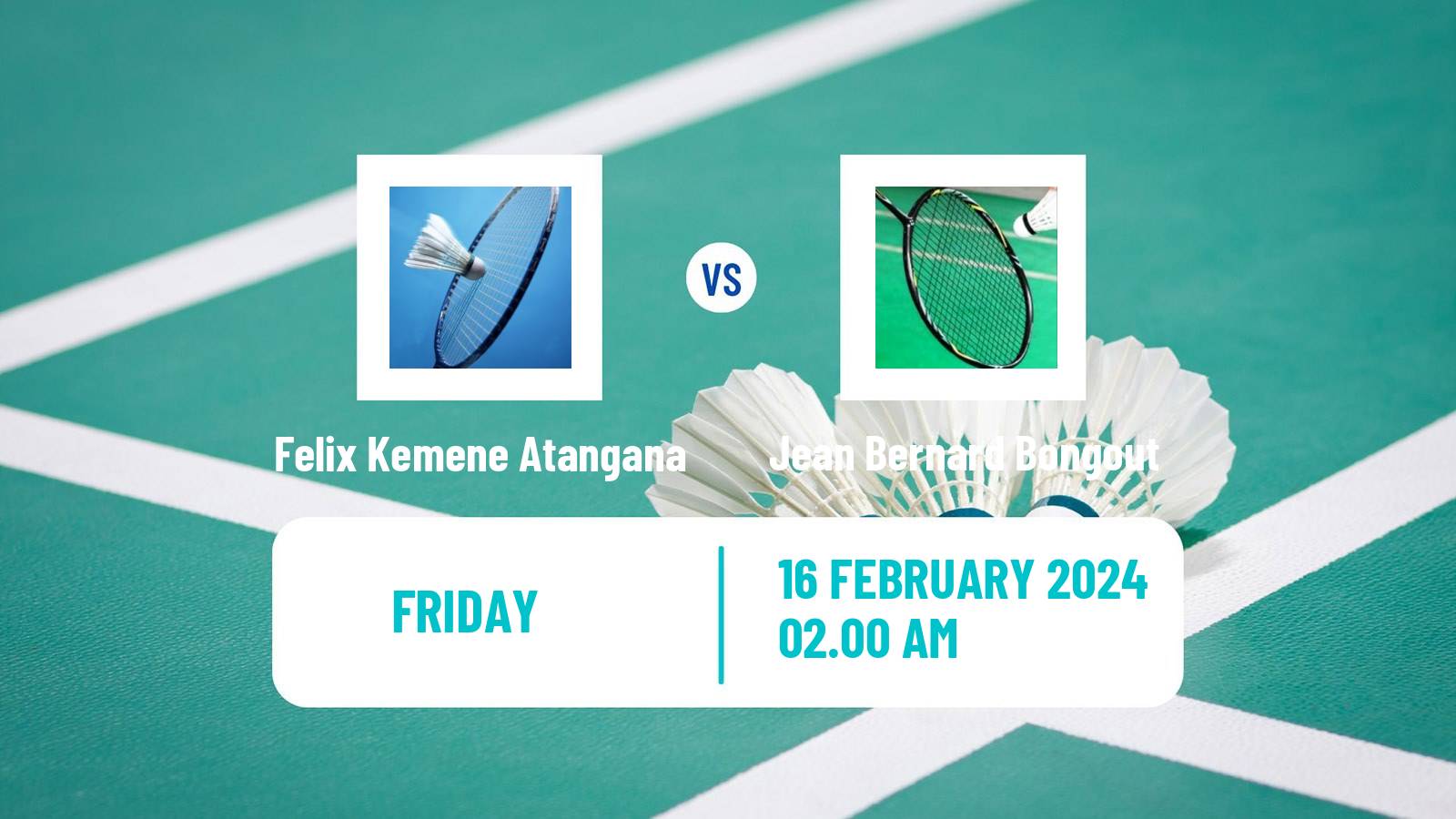 Badminton BWF Africa Championships Men Felix Kemene Atangana - Jean Bernard Bongout