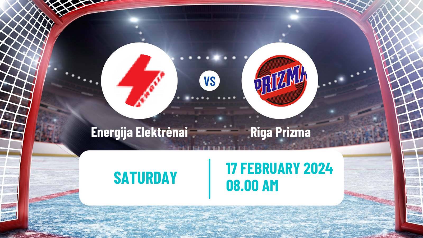Hockey Latvian Hokeja Liga Energija Elektrėnai - Riga Prizma