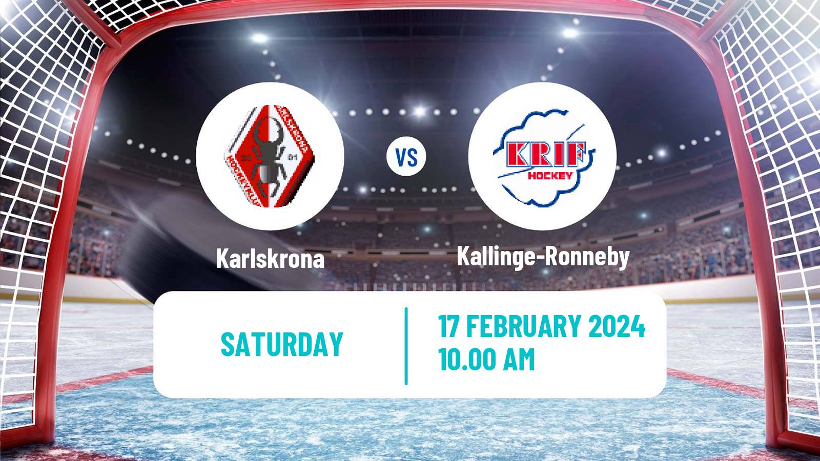 Hockey Swedish HockeyEttan Sodra Karlskrona - Kallinge-Ronneby