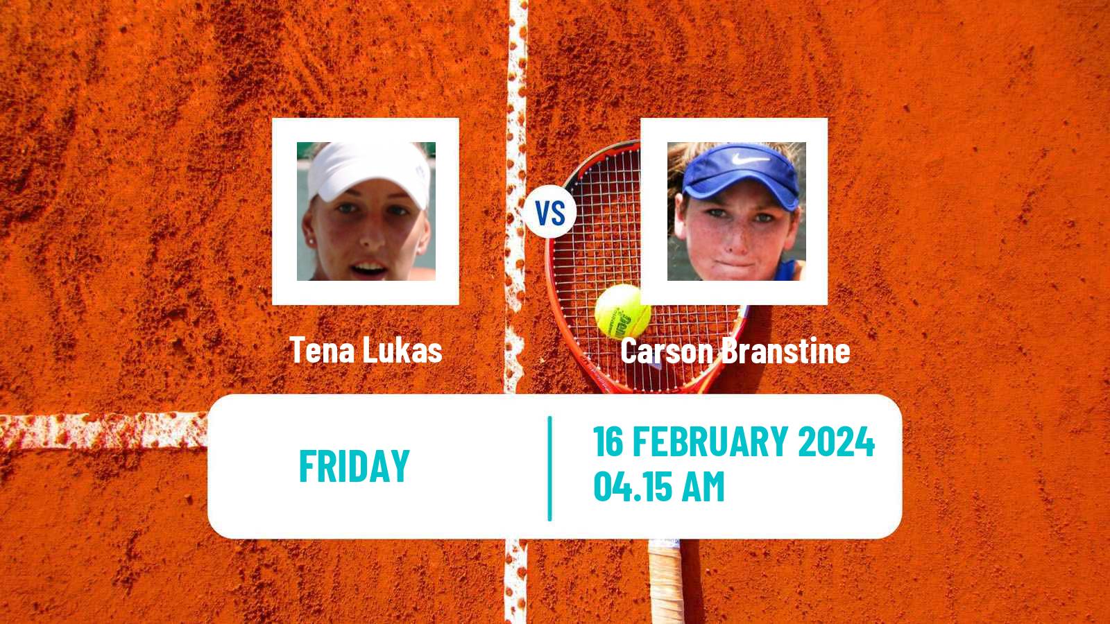 Tennis ITF W35 Antalya 3 Women Tena Lukas - Carson Branstine