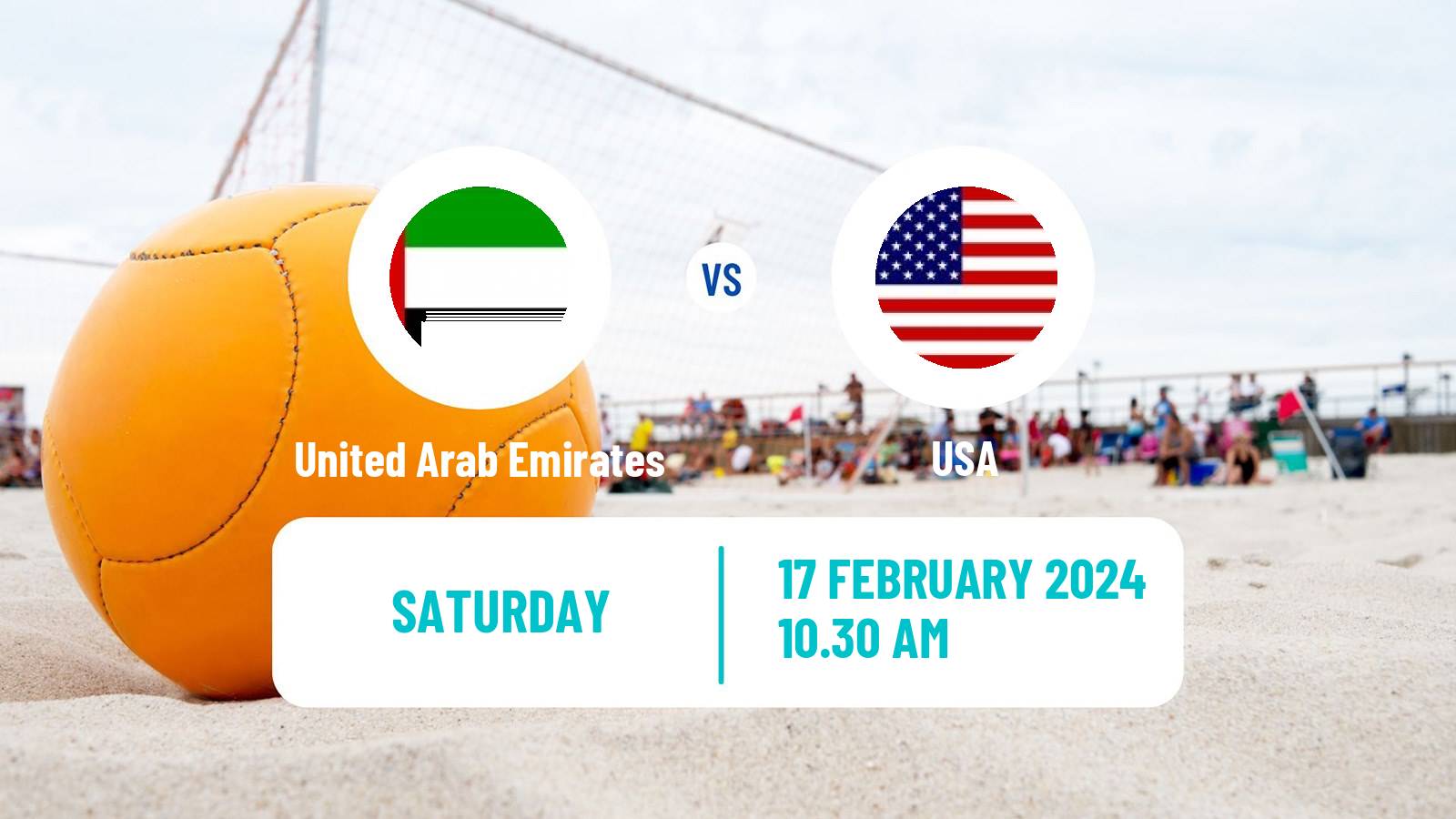 Beach soccer World Cup United Arab Emirates - USA