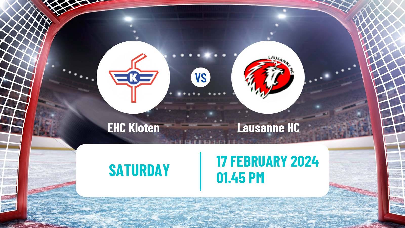 Hockey Swiss National League Hockey EHC Kloten - Lausanne HC