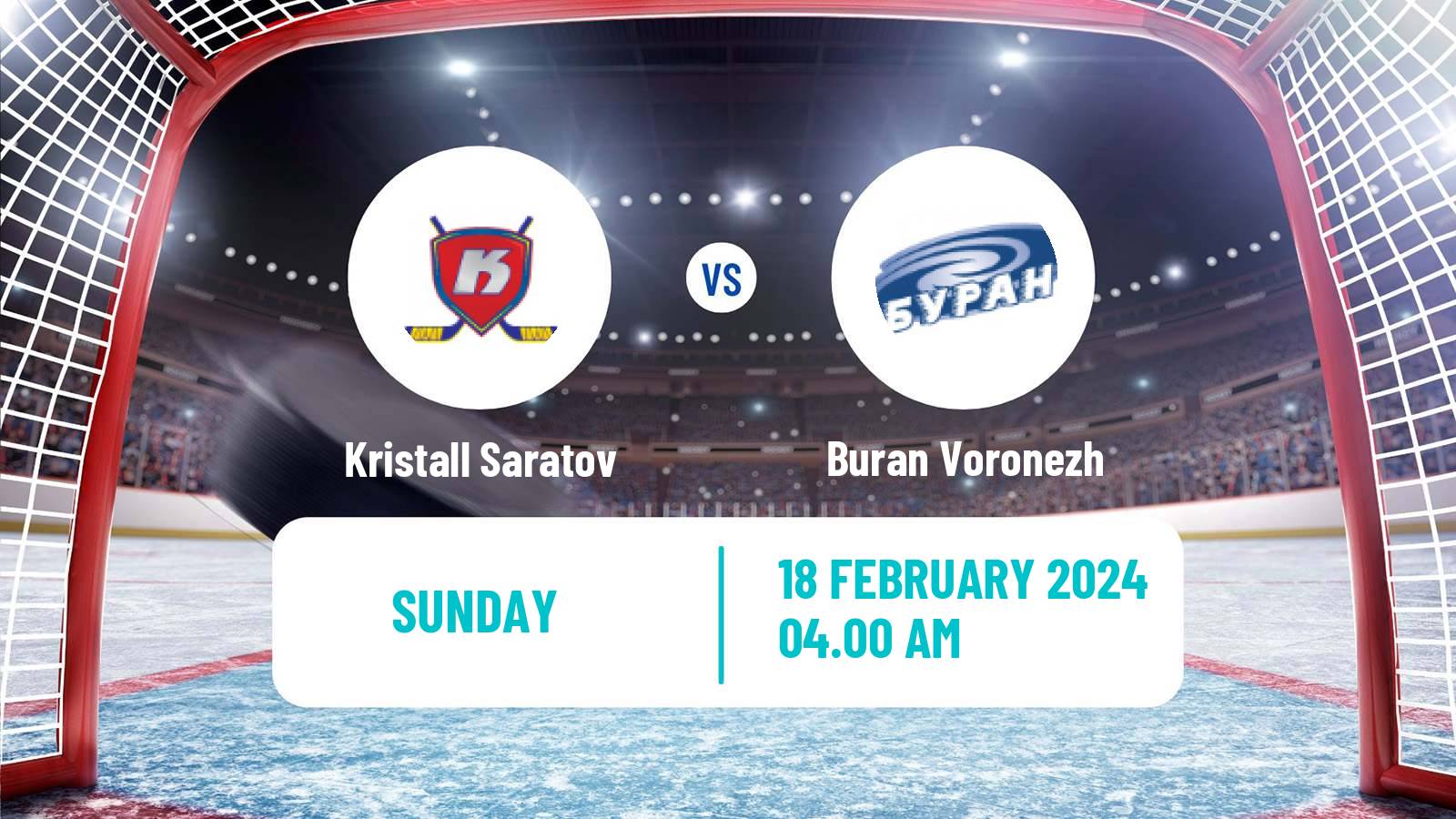 Hockey VHL Kristall Saratov - Buran Voronezh