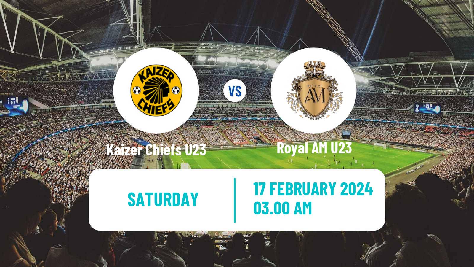 Soccer South African Diski Challenge Kaizer Chiefs U23 - Royal AM U23