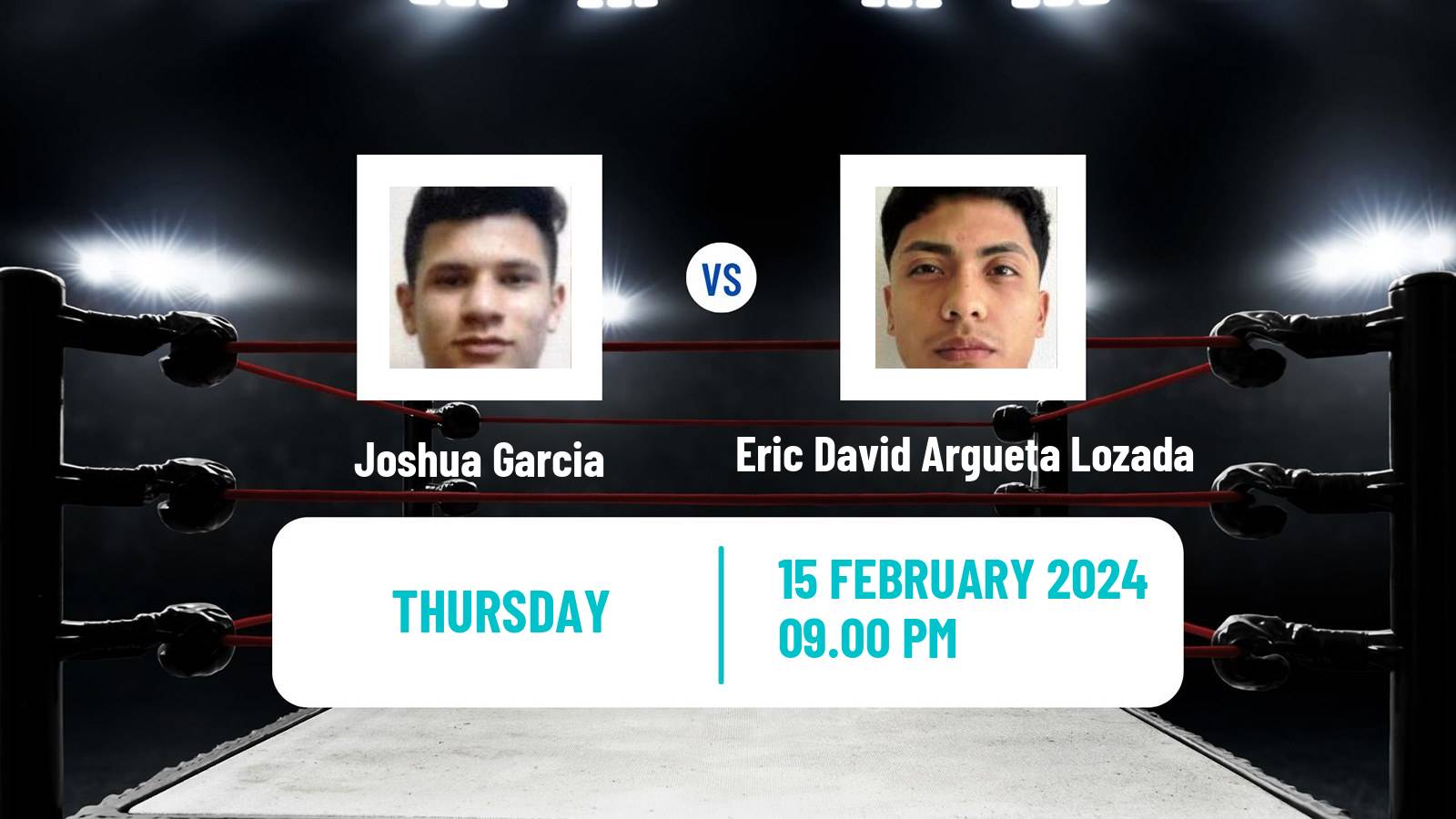 Boxing Lightweight Others Matches Men Joshua Garcia - Eric David Argueta Lozada