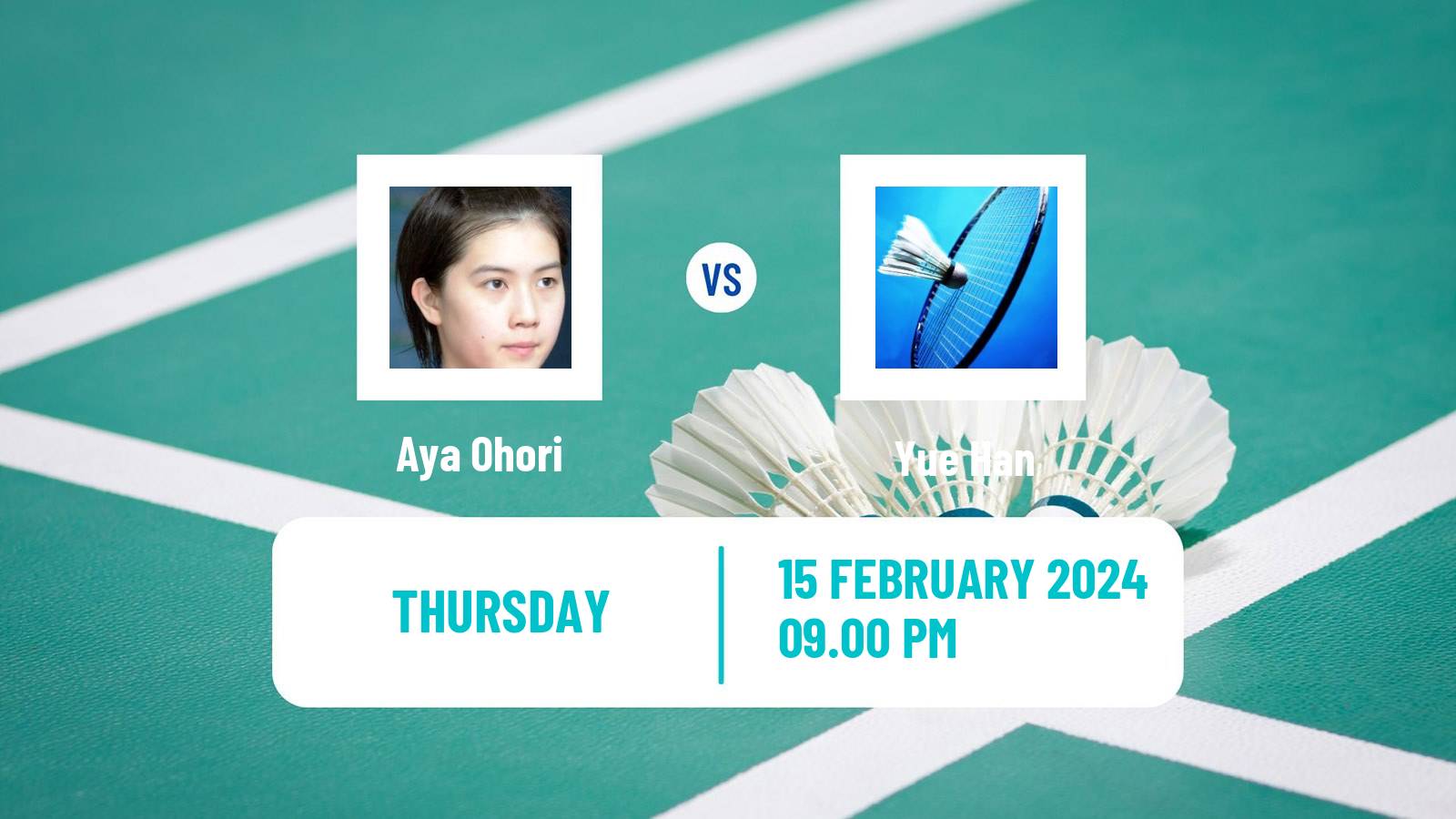 Badminton BWF Asia Championships Teams Women Aya Ohori - Yue Han