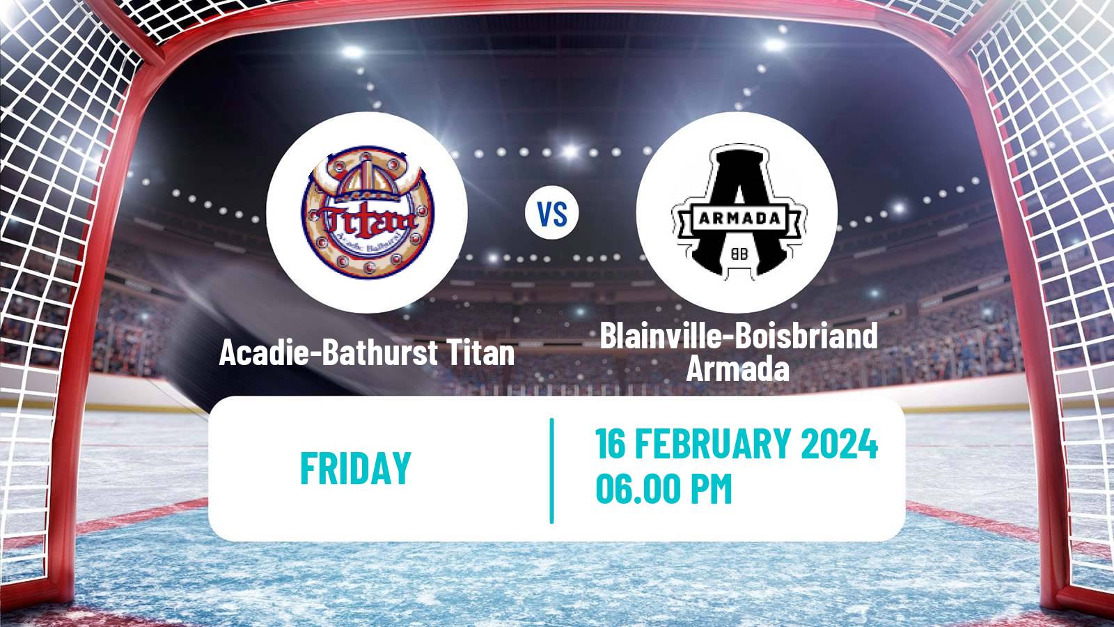 Hockey QMJHL Acadie-Bathurst Titan - Blainville-Boisbriand Armada
