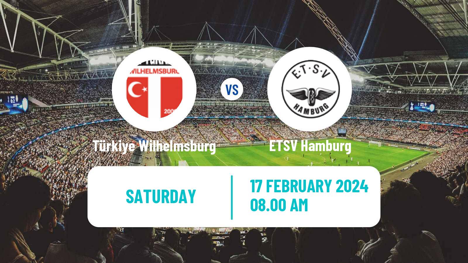 Soccer German Oberliga Hamburg Türkiye Wilhelmsburg - ETSV Hamburg