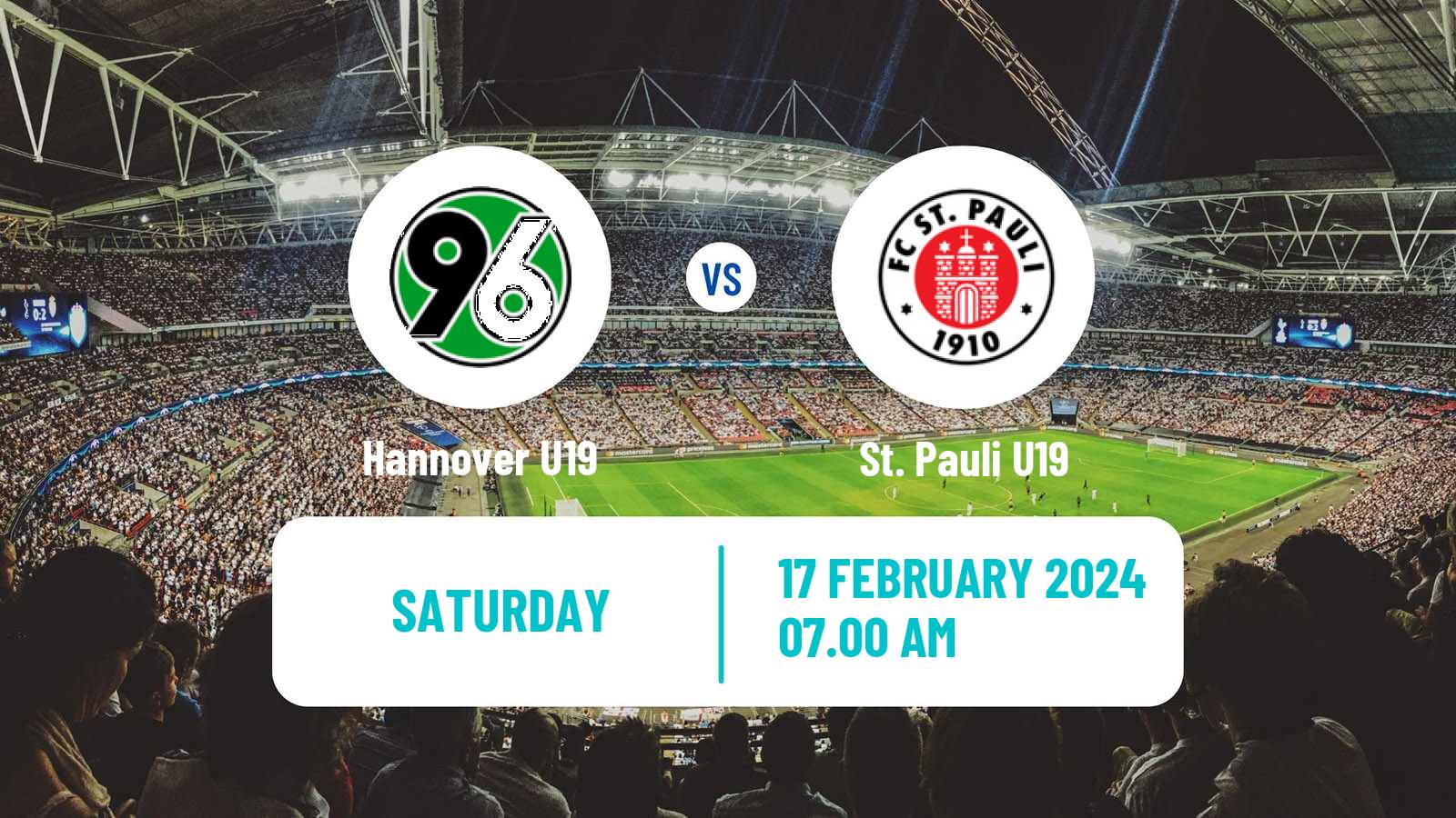 Soccer German Junioren Bundesliga North Hannover U19 - St. Pauli U19