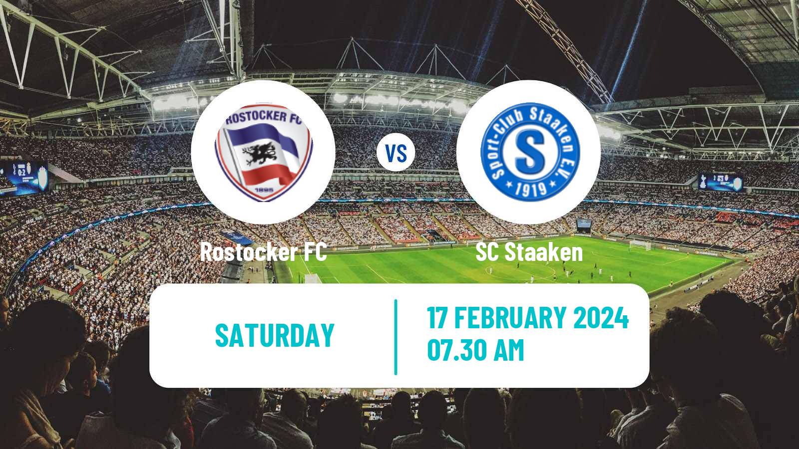 Soccer German Oberliga NOFV-Nord Rostocker FC - Staaken