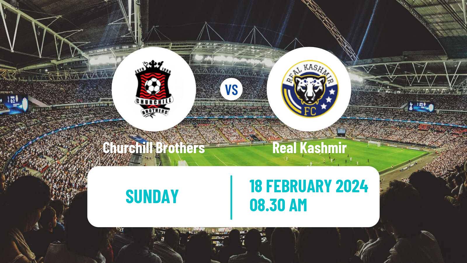 Soccer Indian I-League Churchill Brothers - Real Kashmir