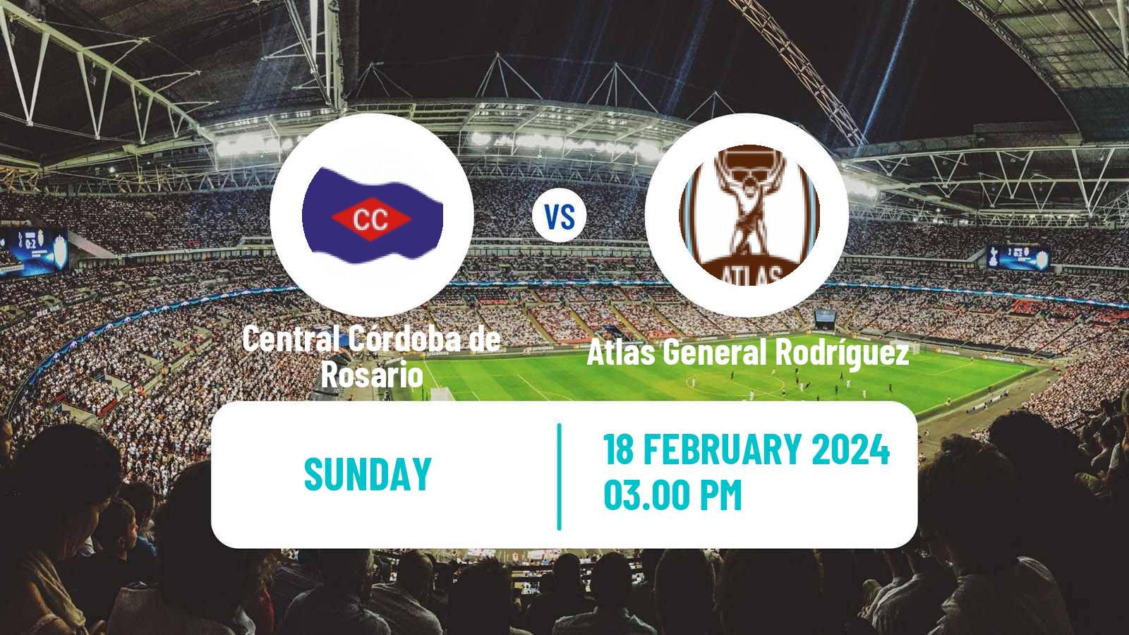 Soccer Argentinian Primera C Central Córdoba de Rosario - Atlas General Rodríguez
