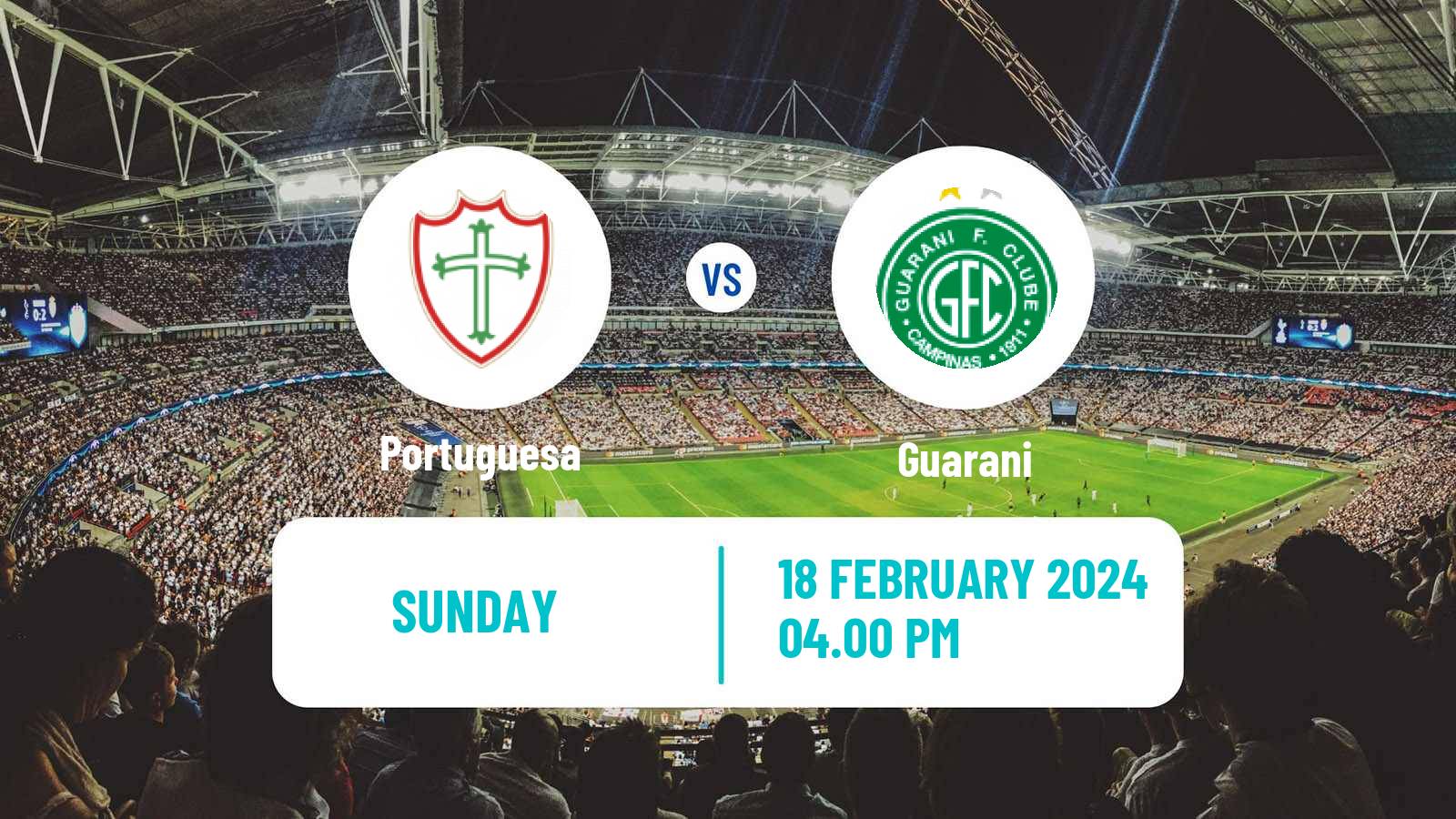 Soccer Brazilian Campeonato Paulista Portuguesa - Guarani