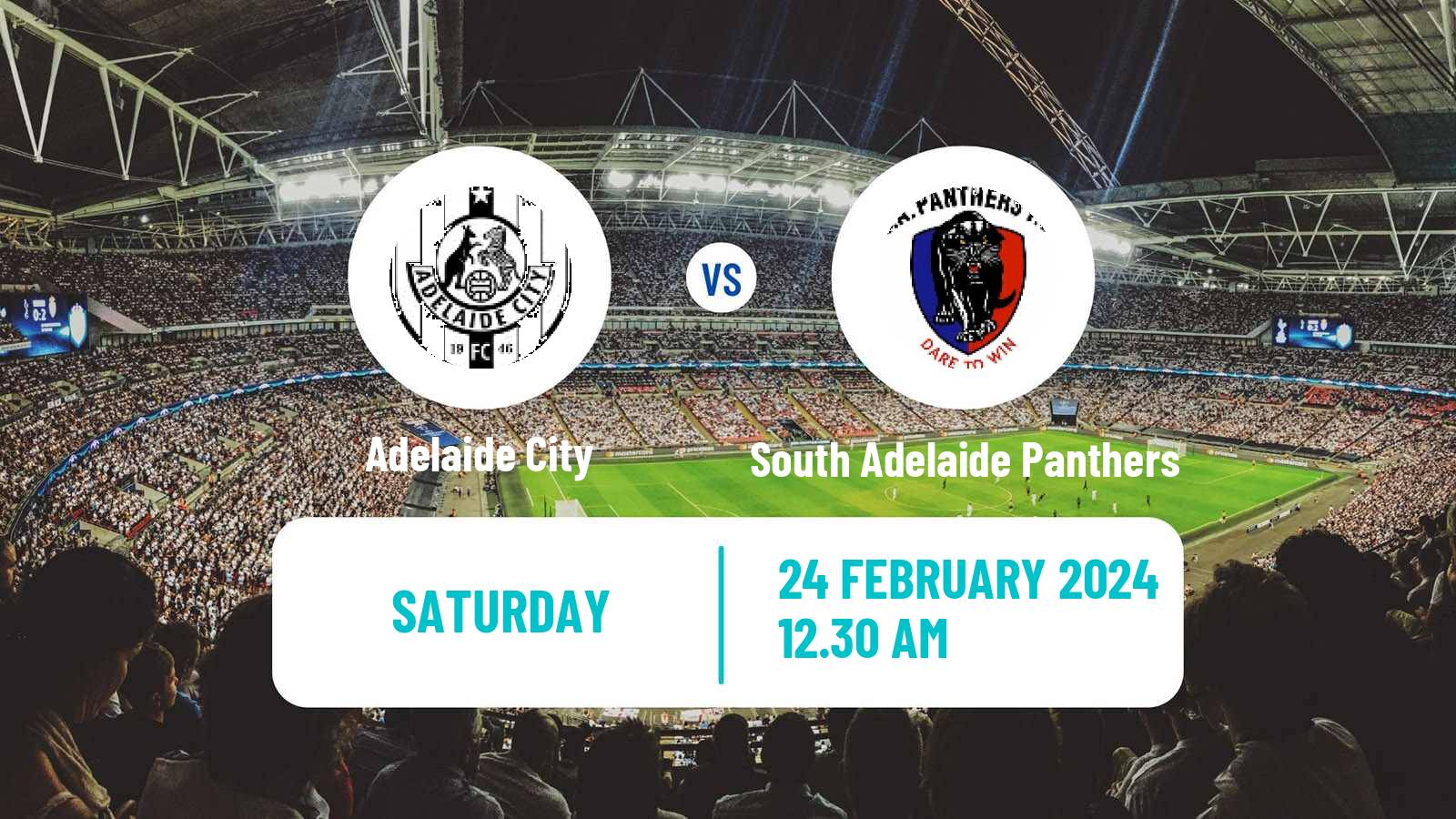 Soccer Australian NPL South Australian Adelaide City - South Adelaide Panthers