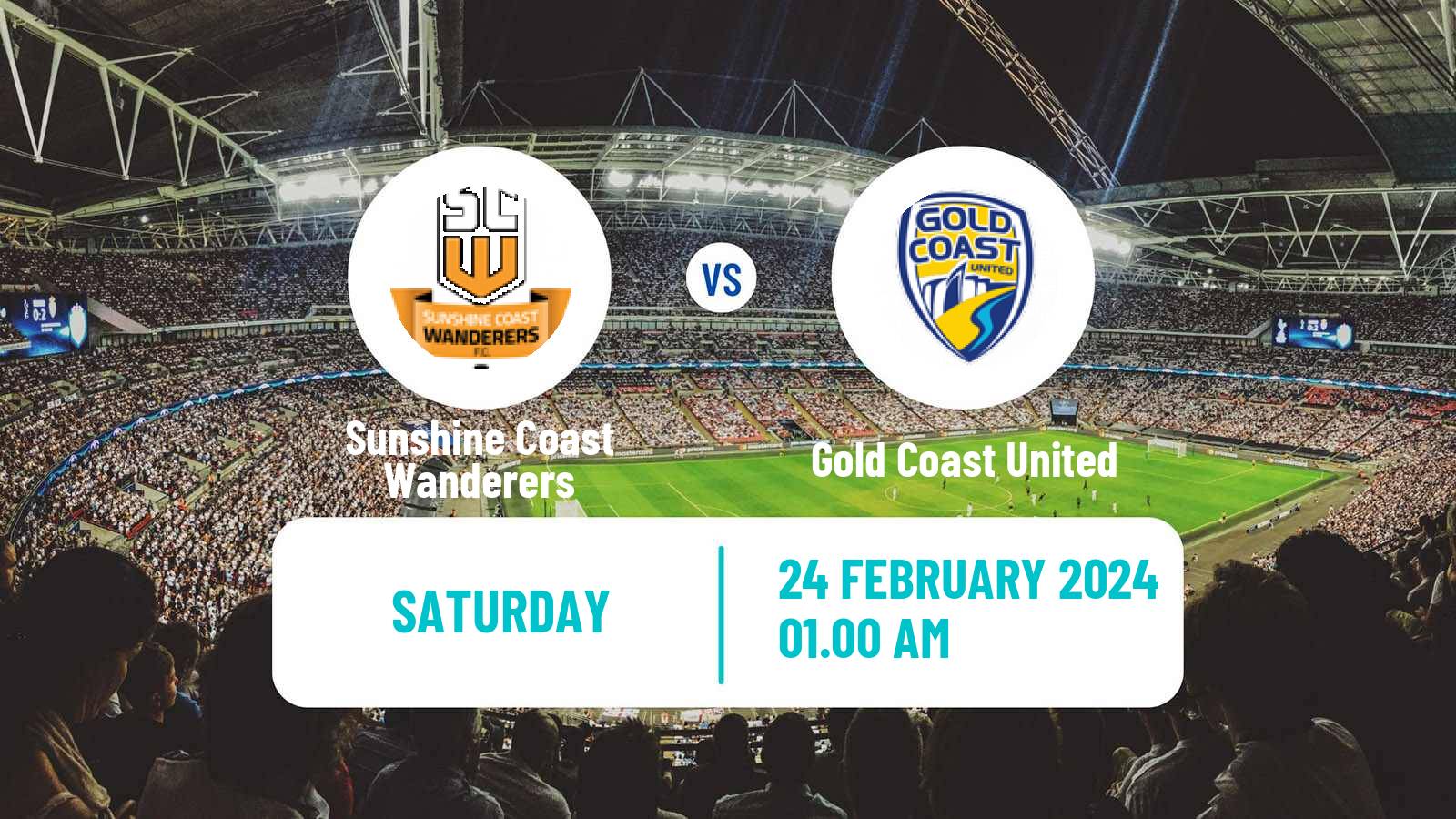 Soccer Australian NPL Queensland Sunshine Coast Wanderers - Gold Coast United