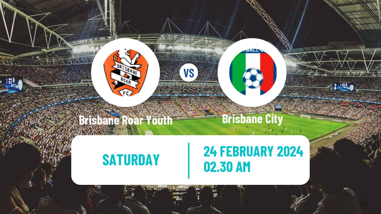 Soccer Australian NPL Queensland Brisbane City - Brisbane Roar Youth