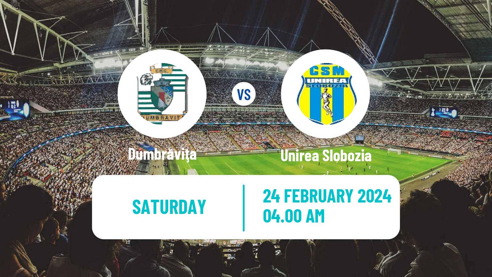 Soccer Romanian Division 2 Dumbrăviţa - Unirea Slobozia