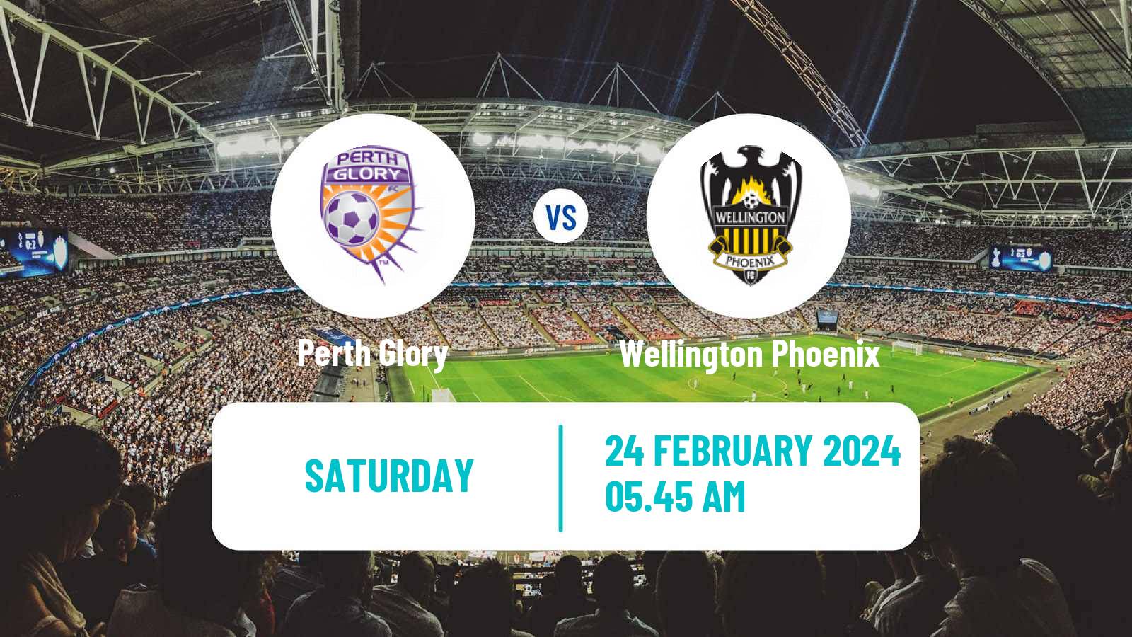 Soccer Australian A-League Perth Glory - Wellington Phoenix