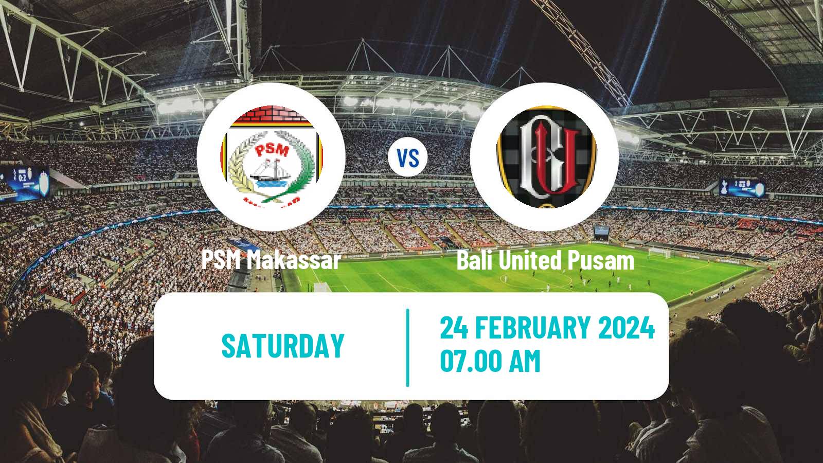 Soccer Indonesian Liga 1 PSM Makassar - Bali United Pusam